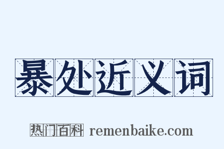 暴处近义词是什么意思的图片
